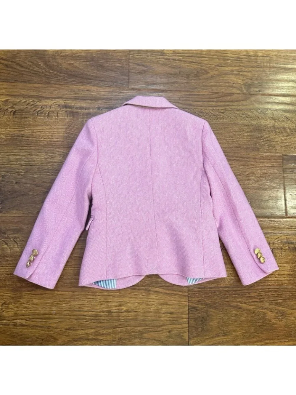 J.Crew Crewcuts Girls' schoolgirl blazer in pink ivory
